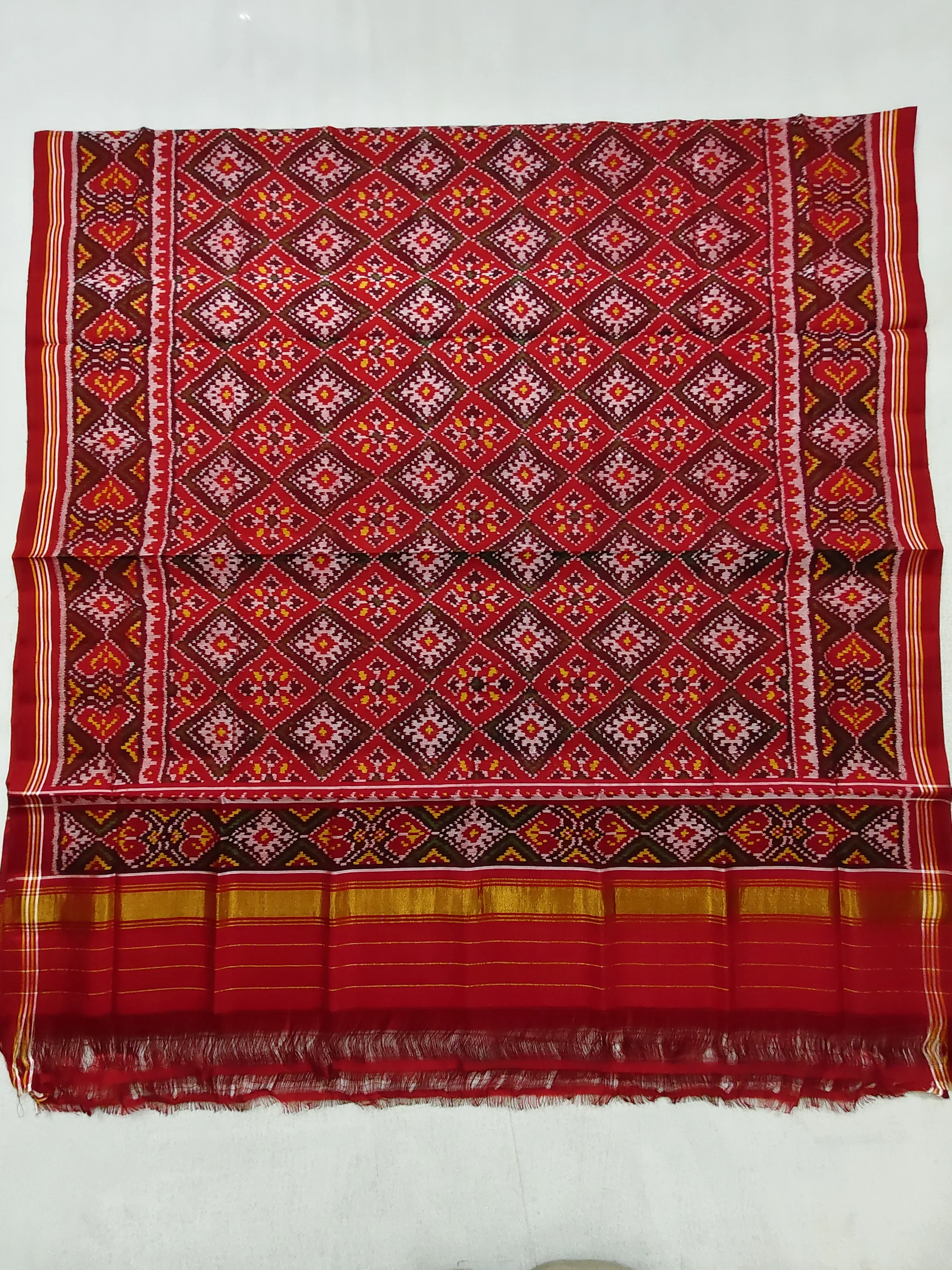 Selari Border Chandabhat Single Ikat Chaniya Choli Dupatta – Full Size 2.50 Meter