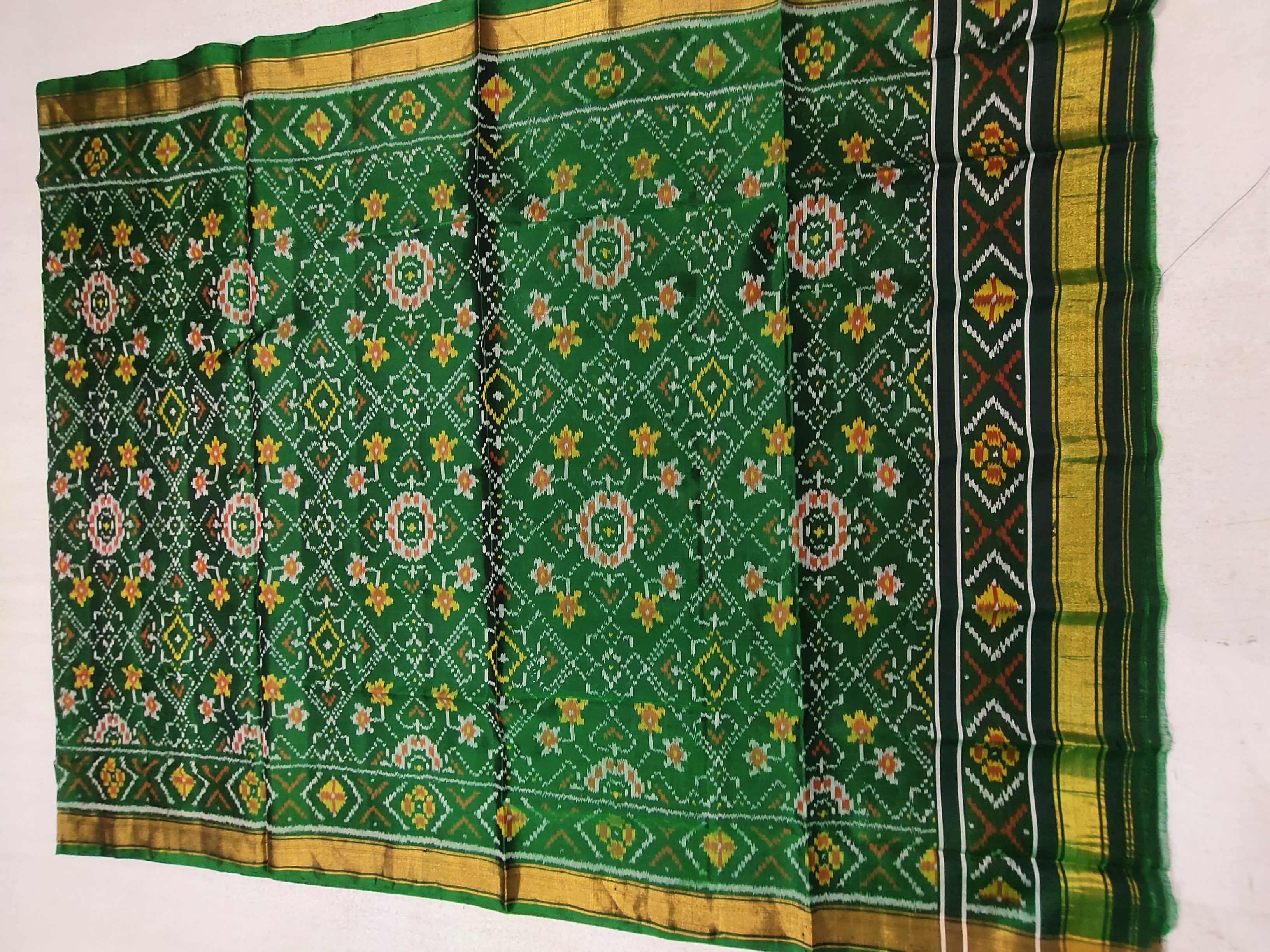 Green Navratan Manekchowk Dress Duppta