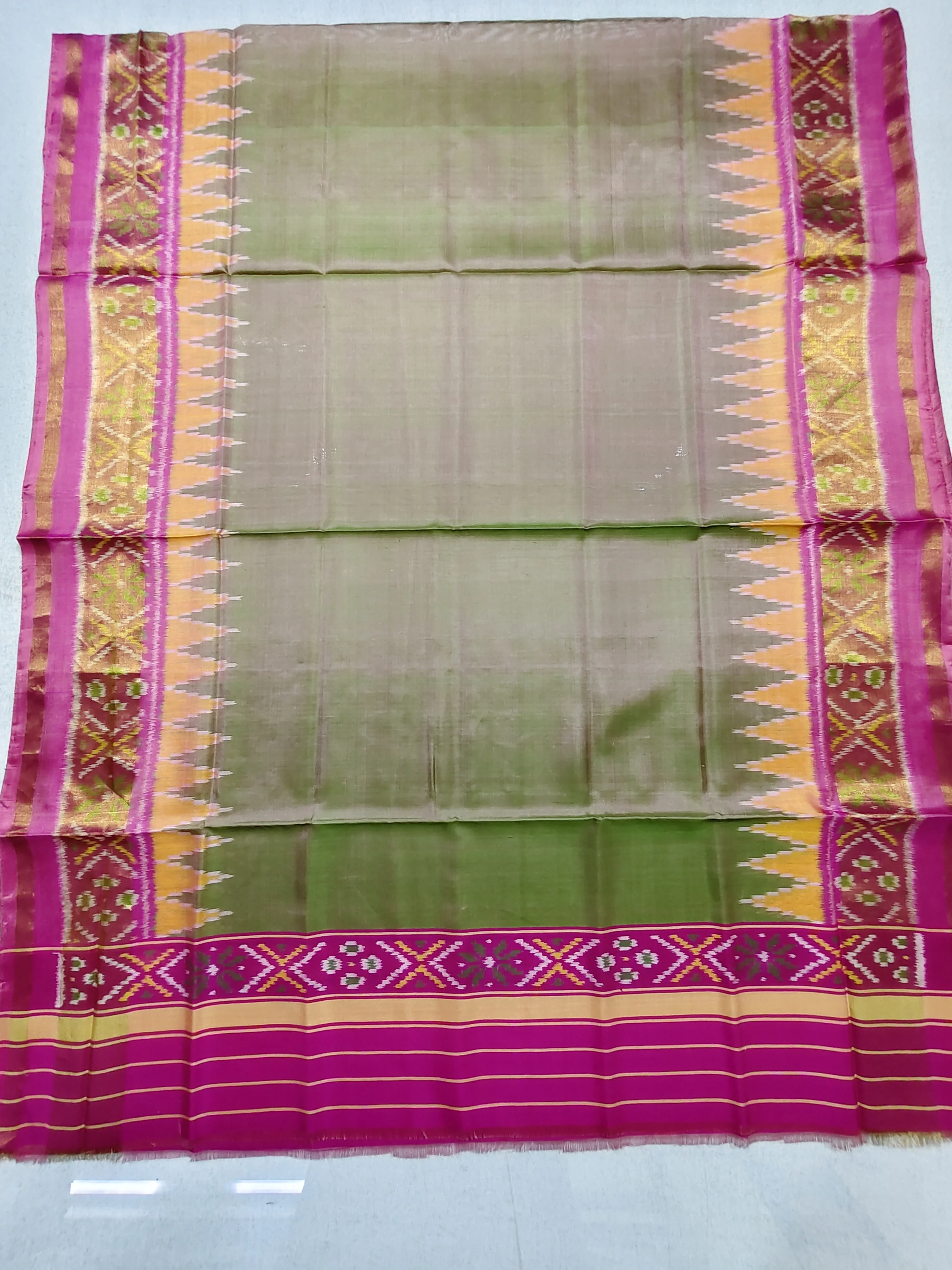 Pink & Pista Green Gala Dupatta for Dress